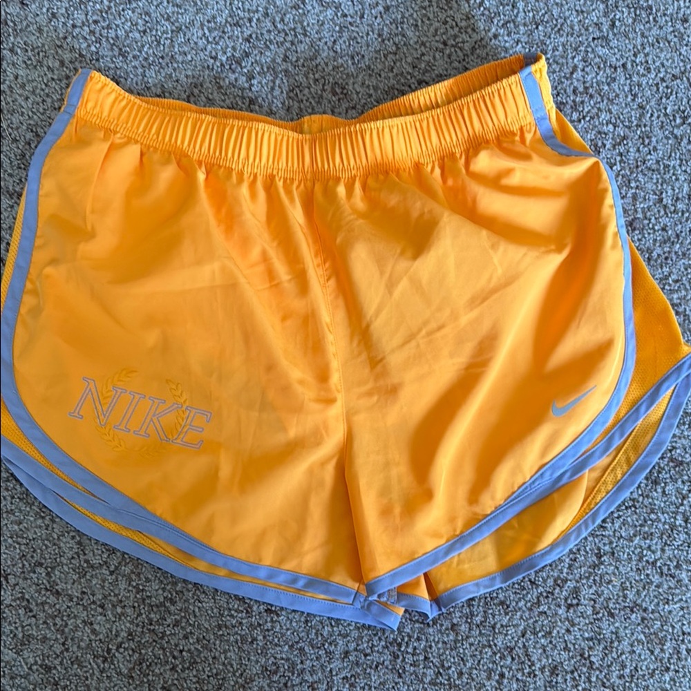 Nike Orange Athletic Shorts Lightweight Design